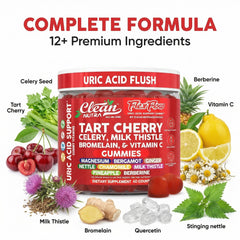 Gummies with Clean Nutra celery seed extract highlight natural detox-inspired formulation.