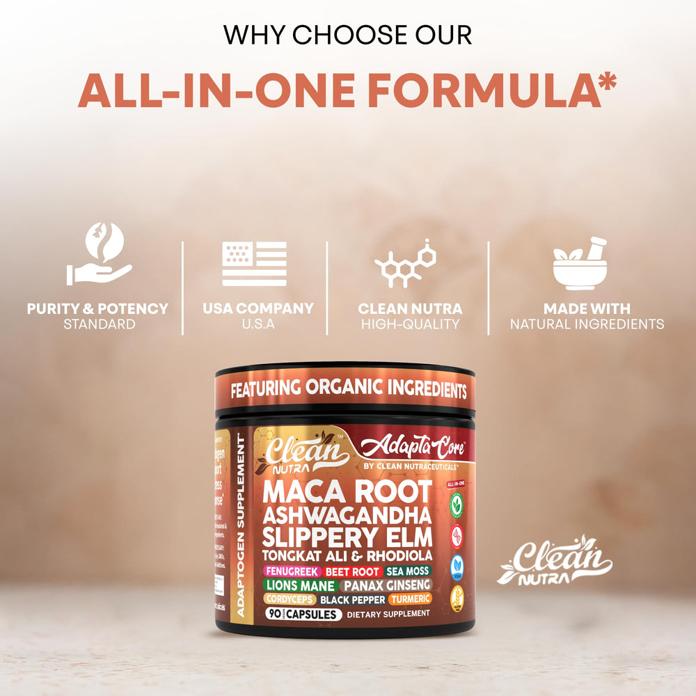 Clean Nutra lions mane cordyceps capsules for focus and sustained energy