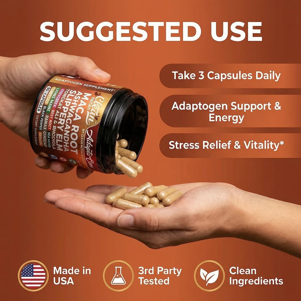 Clean Nutra tongkat ali powder beside bottle for stamina options