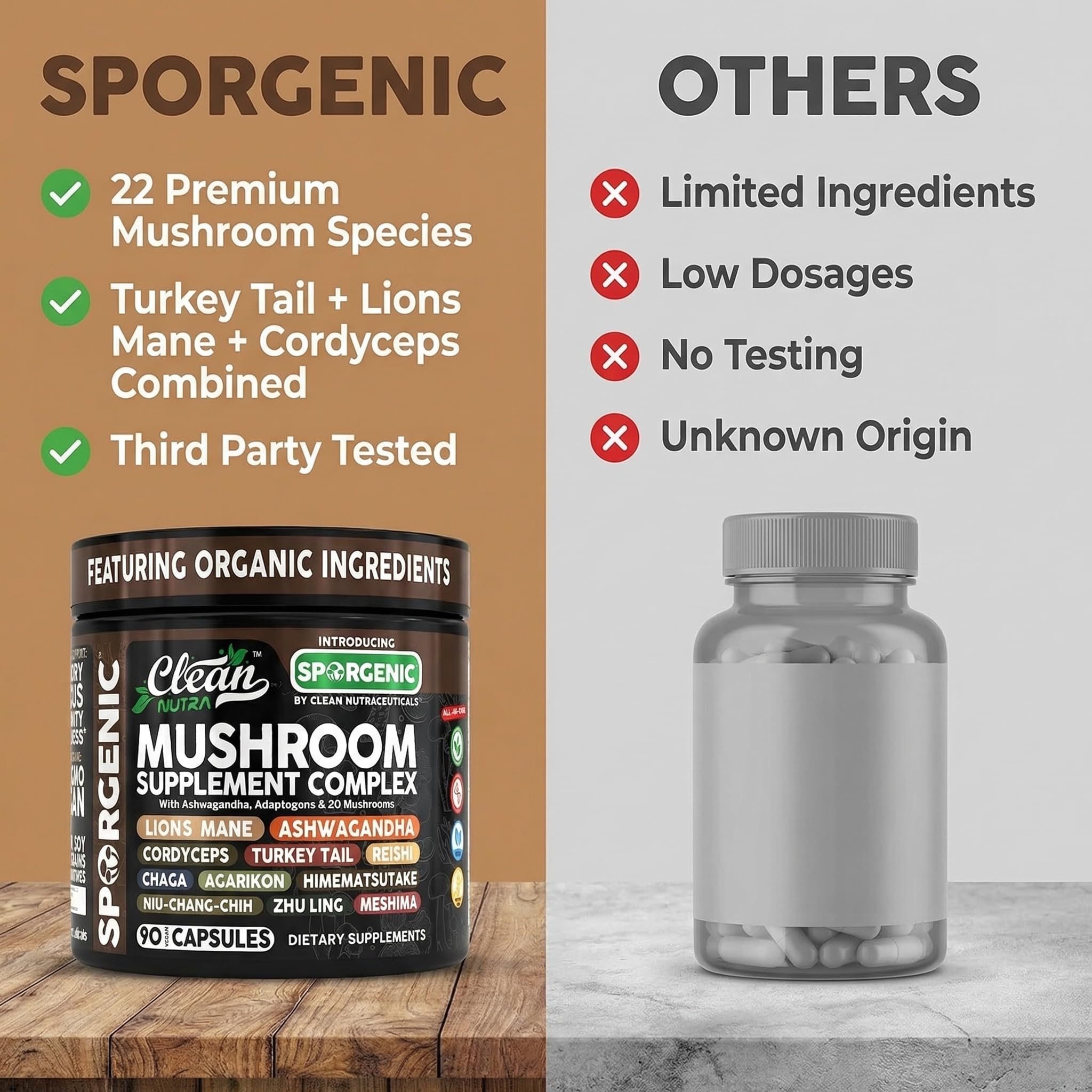 Clean Nutraceuticals Maca Root capsules for daily energy and balance