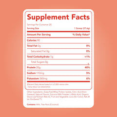 Clean Simple Eats Clear Protein Pineapple Passion scoop provides easy serving and mixability