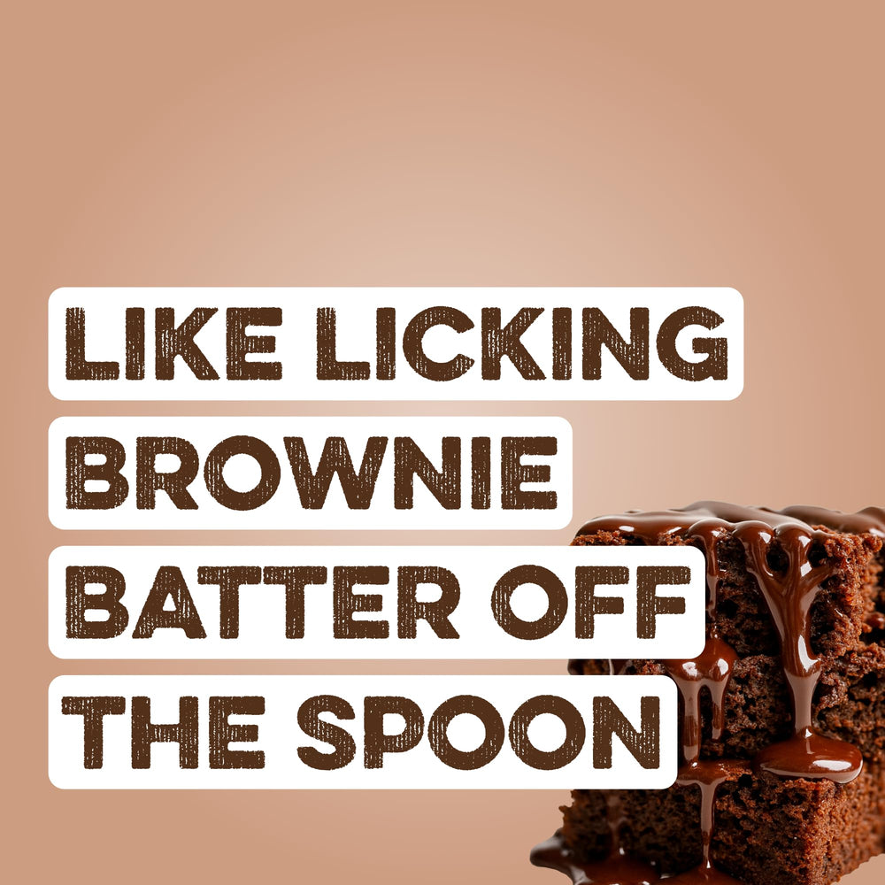 Clean Simple Eats whey protein powder chocolate brownie batter scoop delivering quick protein boost