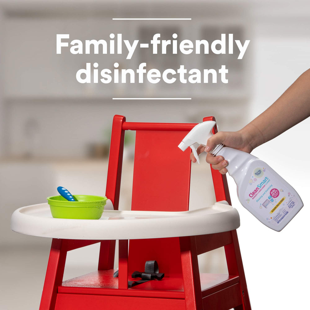 CleanSmart sanitizer on changing tables helps reduce germs without harsh residues.