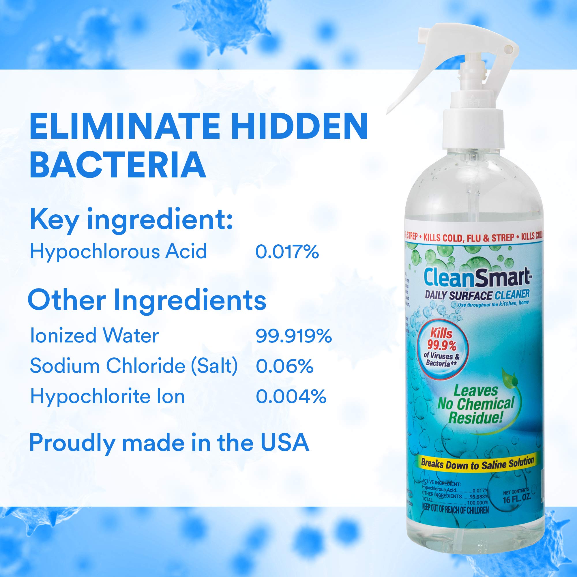 CleanSmart no harsh fumes and residue suitable for homes