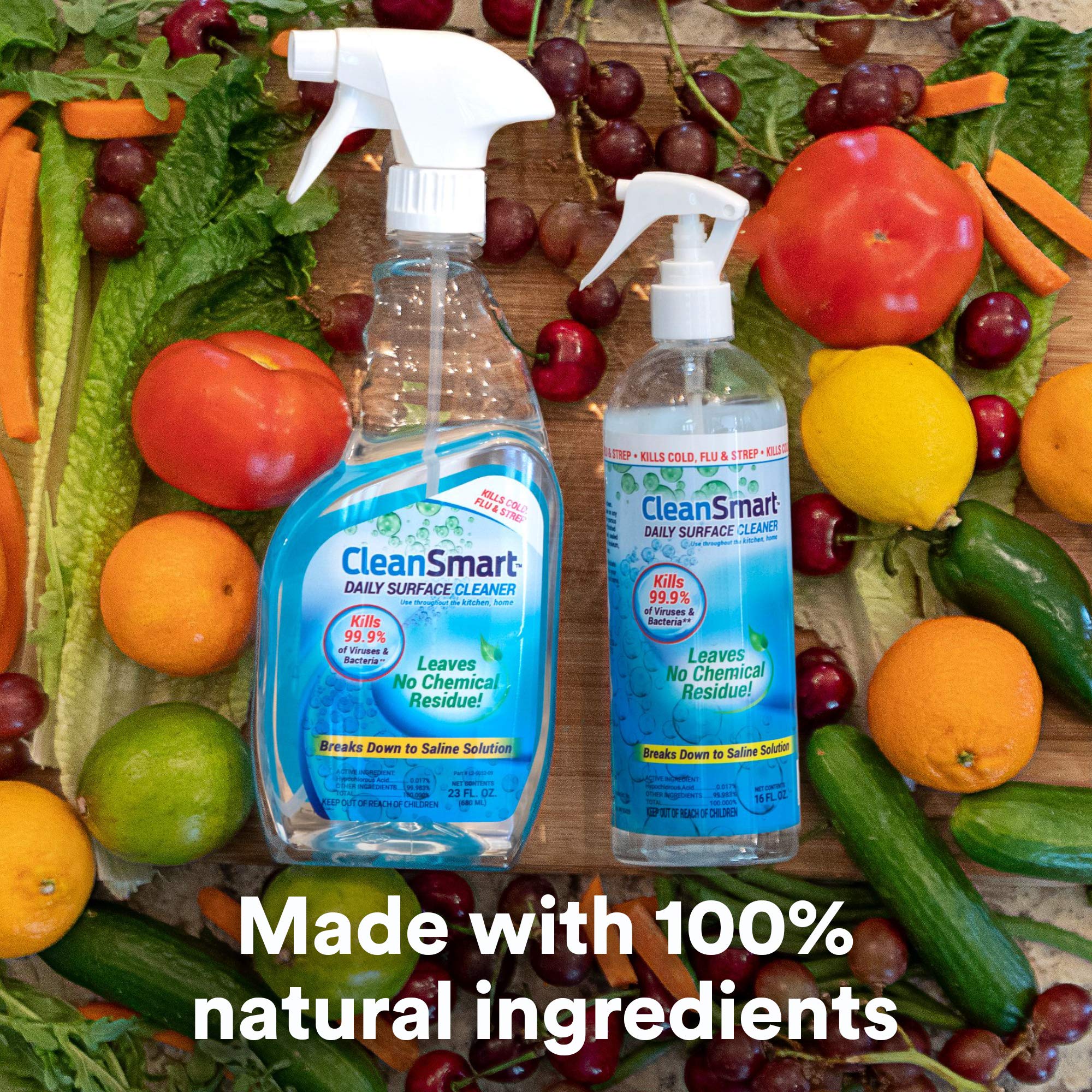 CleanSmart safe around food, kids and pets for family-friendly cleaning
