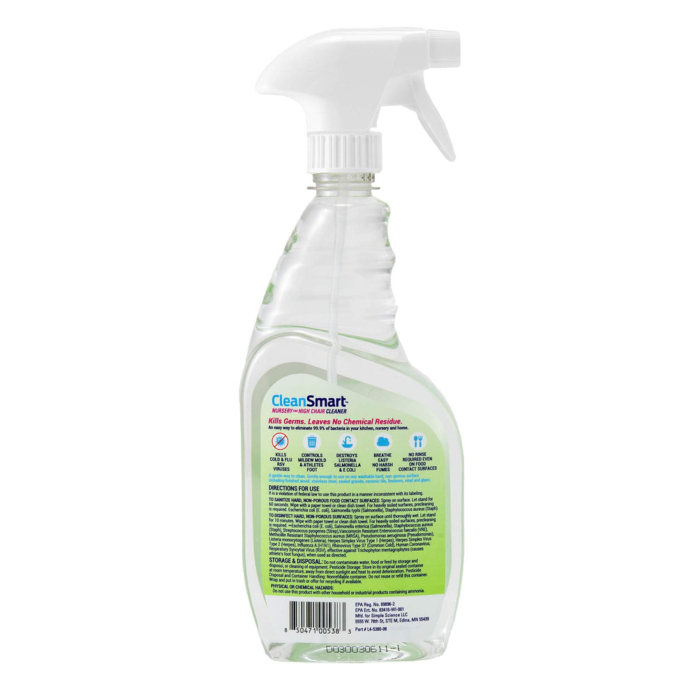 CleanSmart effectively cleans sippy cups without rinsing, leaving no taste.