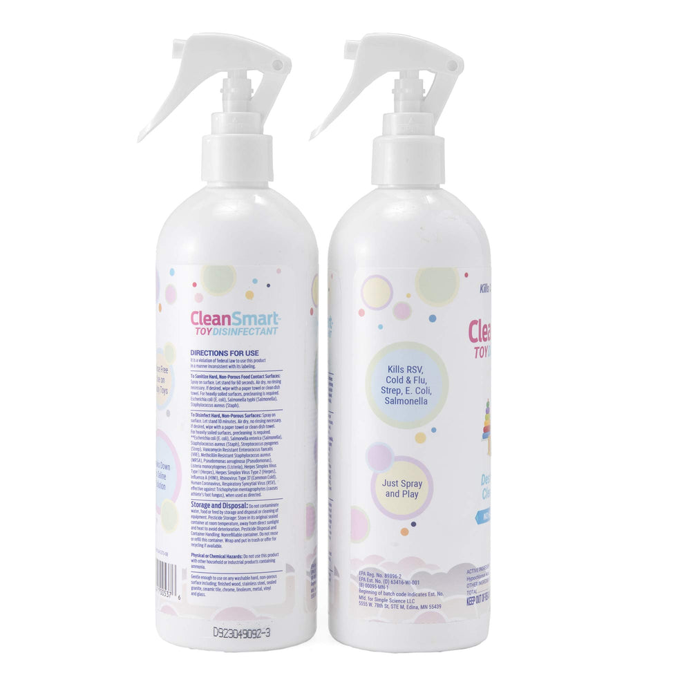 CleanSmart Toy Disinfectant Spray NICU-approved formulation for sensitive spaces