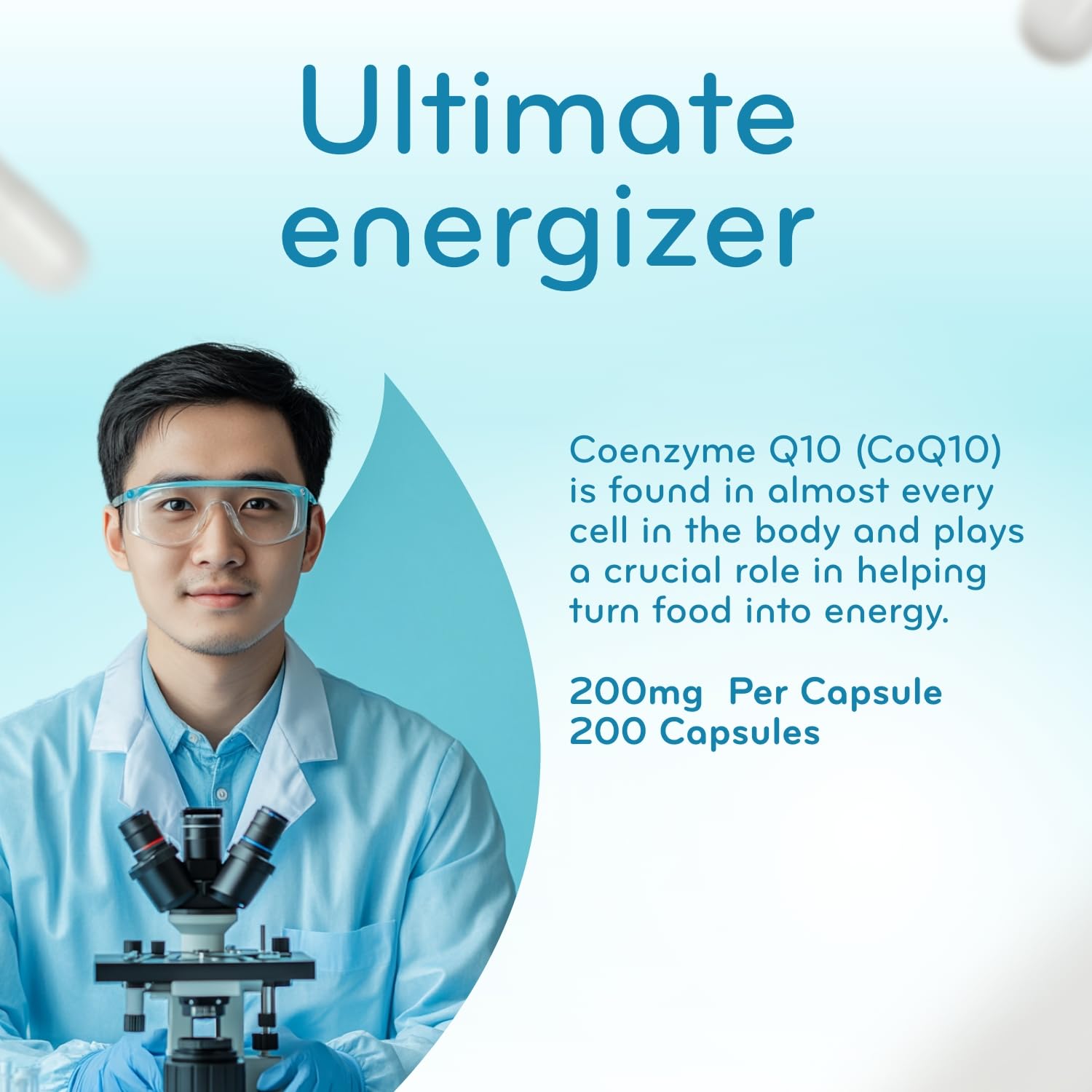 Clear Formulas allergen-free CoQ10 capsules without common additives
