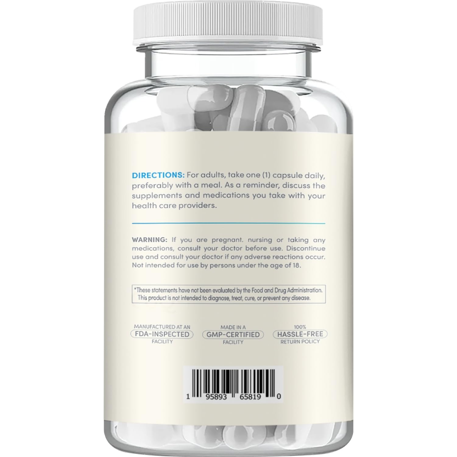 Clear Formulas CoQ10 stability-focused formulation on product label