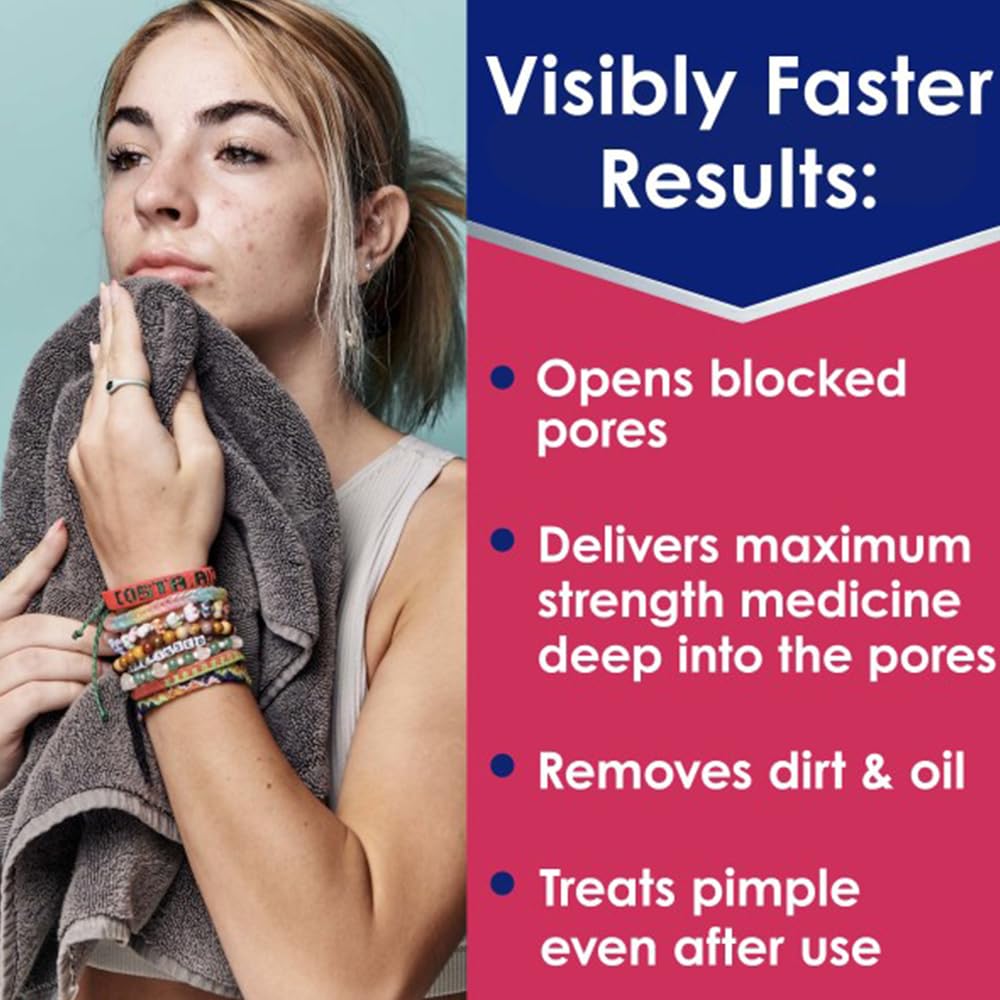 Daily use image showing a clean face after cleansing with Clearasil