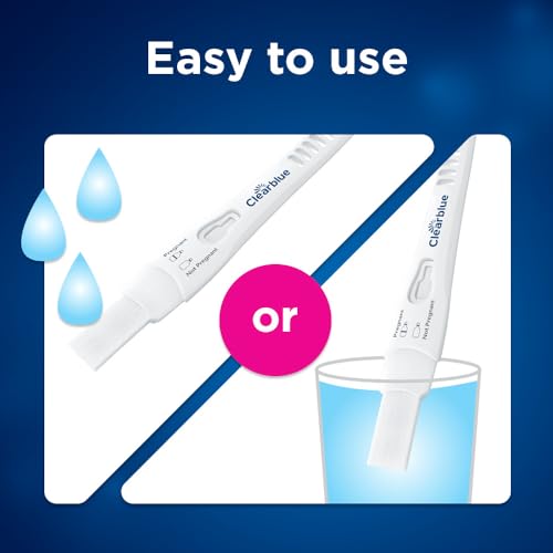 Clearblue accuracy claim on box emphasizes reliable results from expected period.