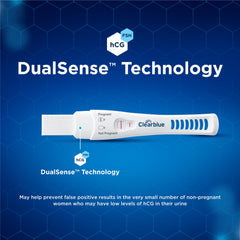 Clearblue Early Detection Test wide tip close-up for easy sampling.