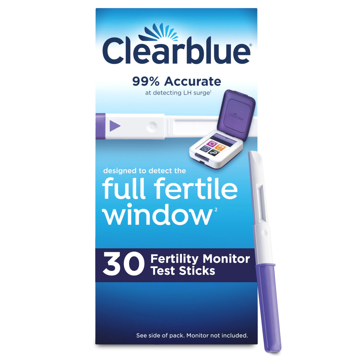 Clearblue test sticks pack for cycle tracking