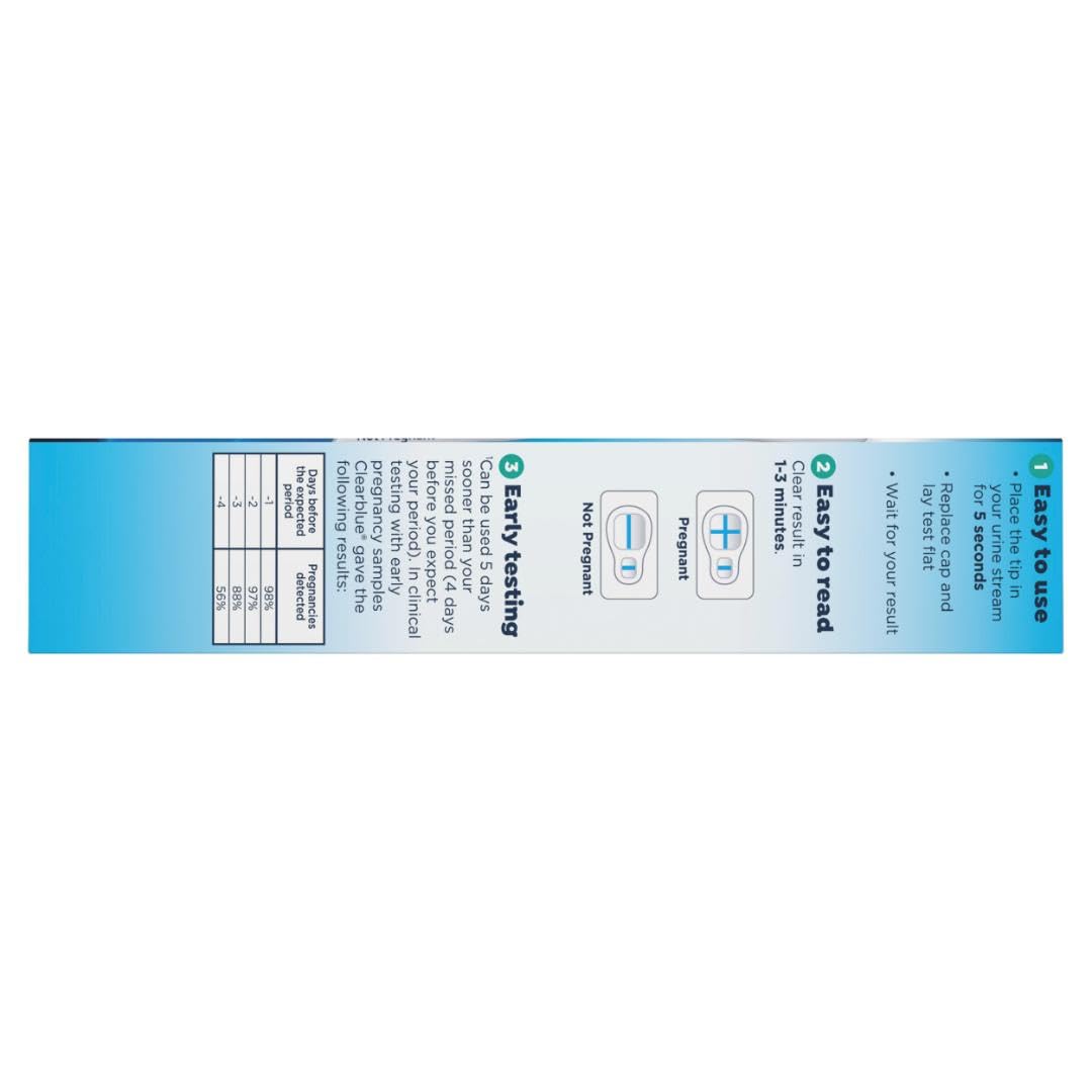 Boxed two-test Clearblue rapid detection kit for home use