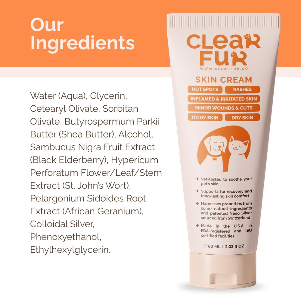 ClearFur lick-resistant formula reduces temptation to lick treated areas.