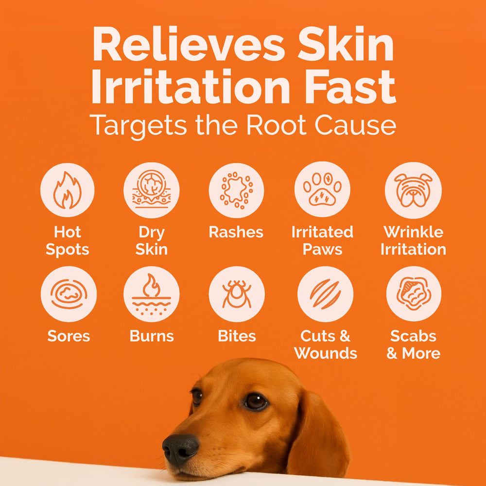 ClearFur Skin Cream texture ready for easy topical application on pets.