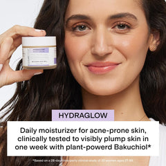 CLEARSTEM Hydraglow jar closeup showing the creamy, non-greasy moisturizer