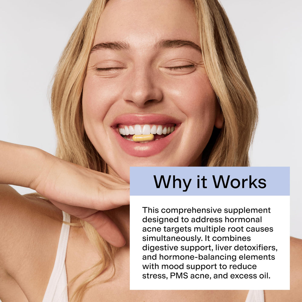 CLEARSTEM MindBodySkin with glass of water suggesting simple daily routine
