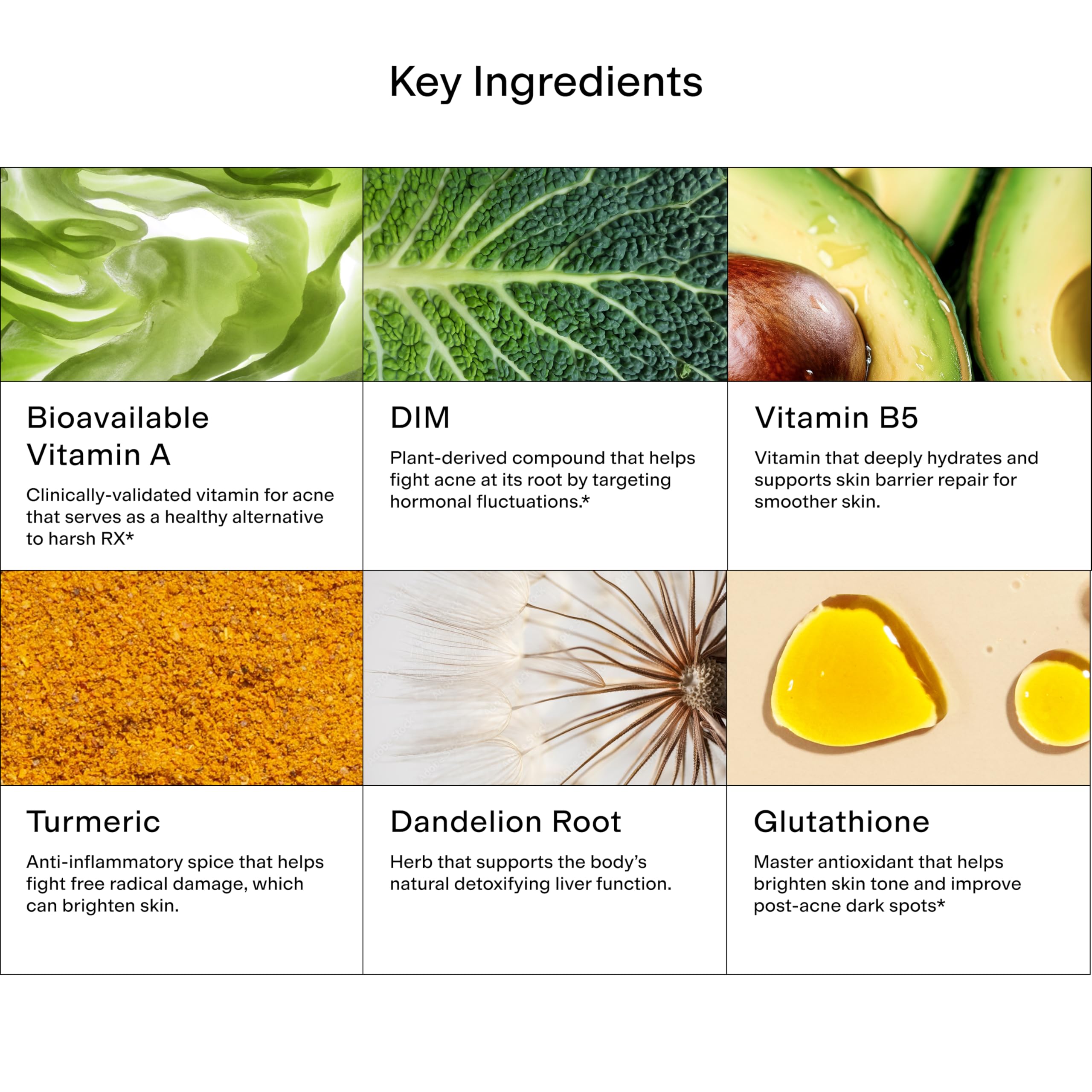 CLEARSTEM MindBodySkin poured capsules illustrating an easy meal-time daily routine.