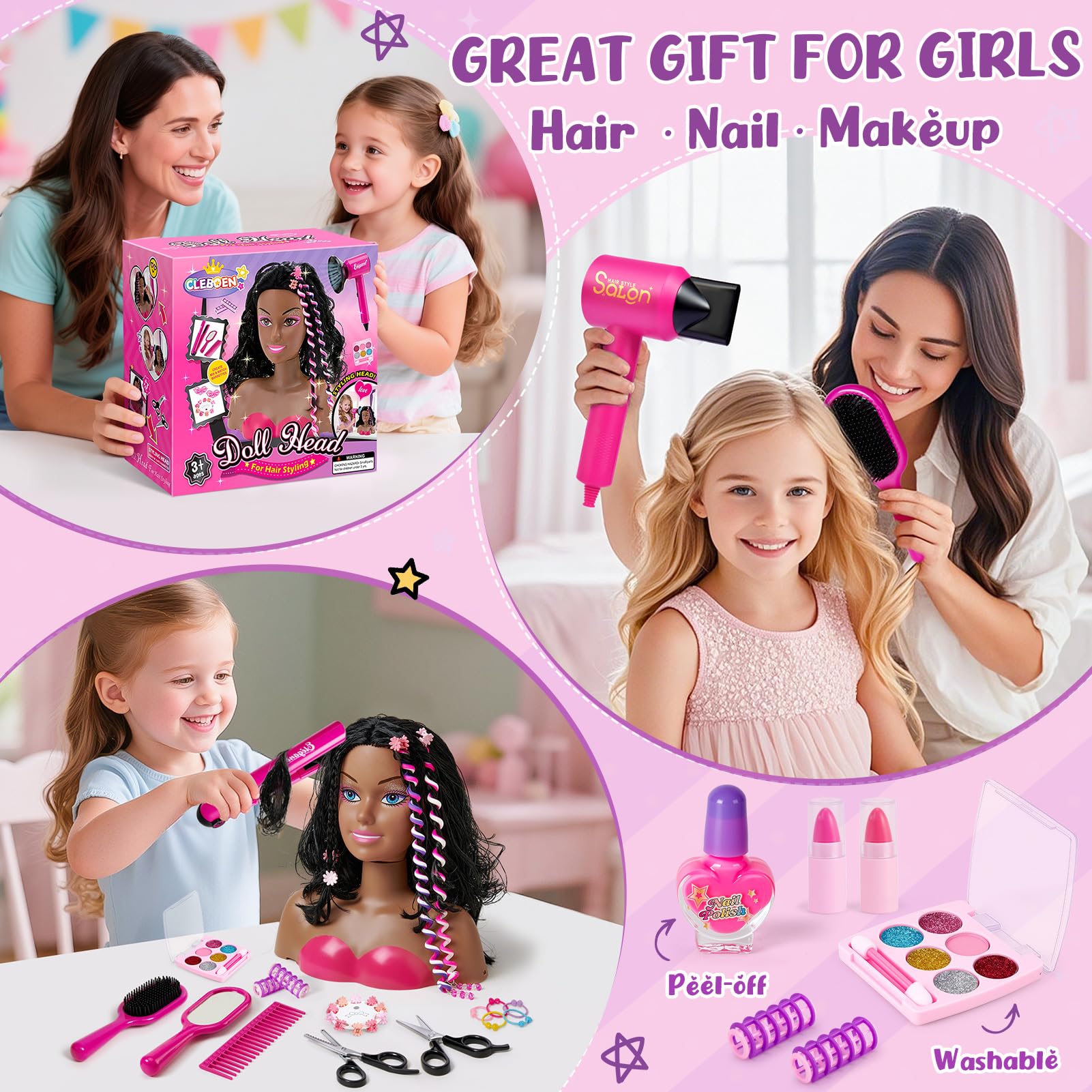 Cleboen kid-friendly pretend play set in colorful packaging ideal for gifting.