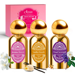 CLESH Vanilla Woods bottle—comforting aroma for daily wear and subtle presence.