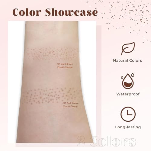 CLERVUN Freckle Stamp Pen hands-on application for precise freckles