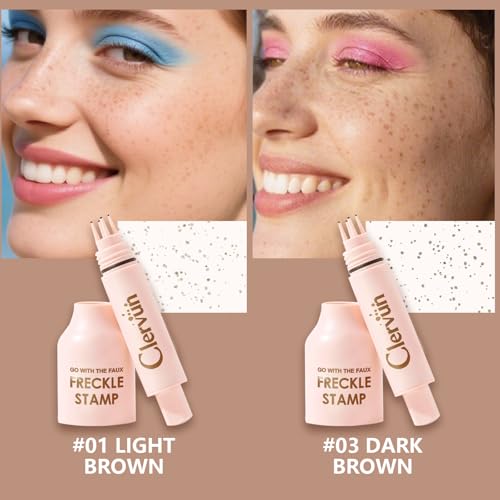 CLERVUN Freckle Stamp Waterproof swatch resists sweat