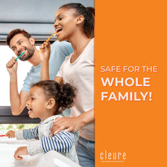 Cleure Original fluoride-free toothpaste pack of two tubes on display