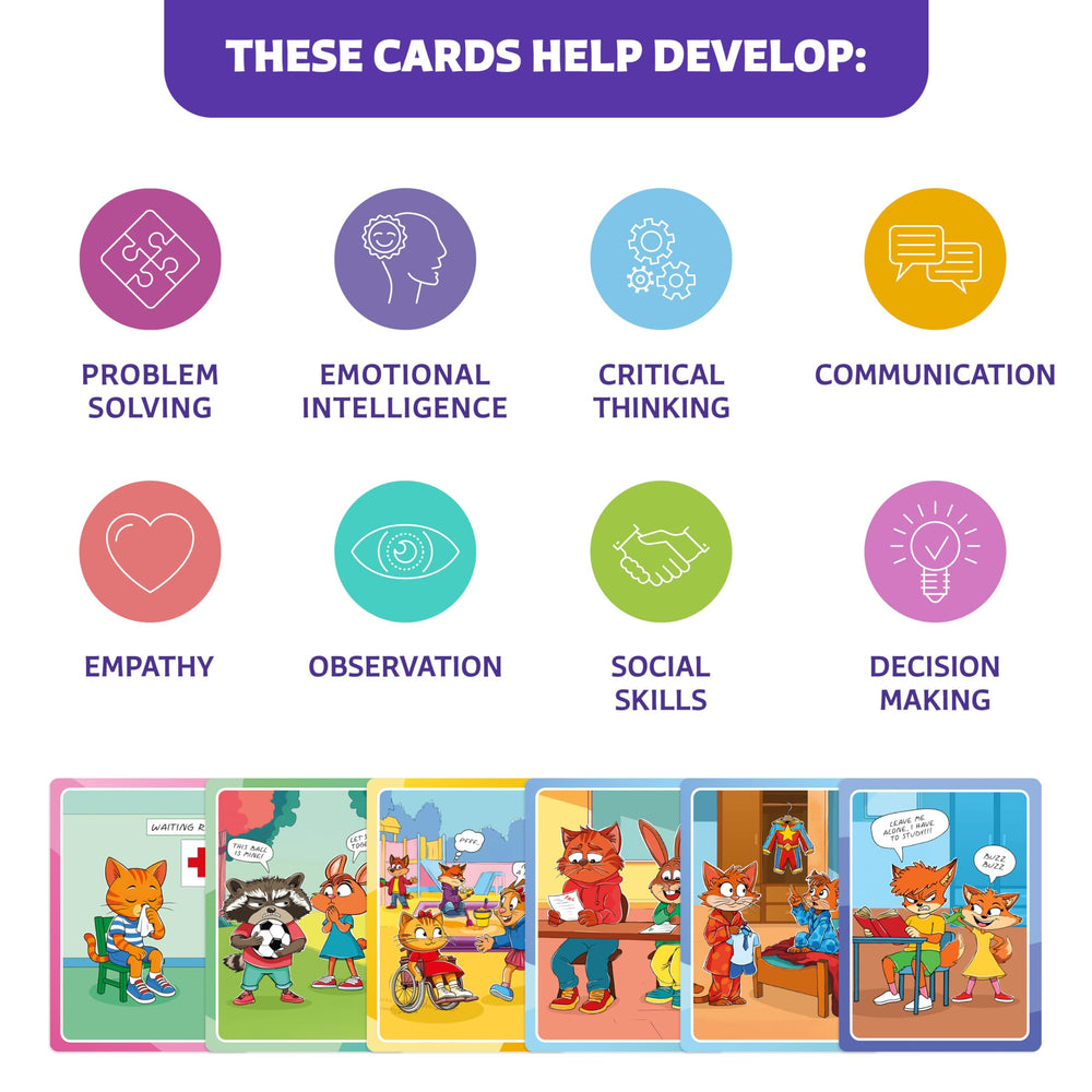 Clever Fox Play classroom therapy setup card for teachers and counselors