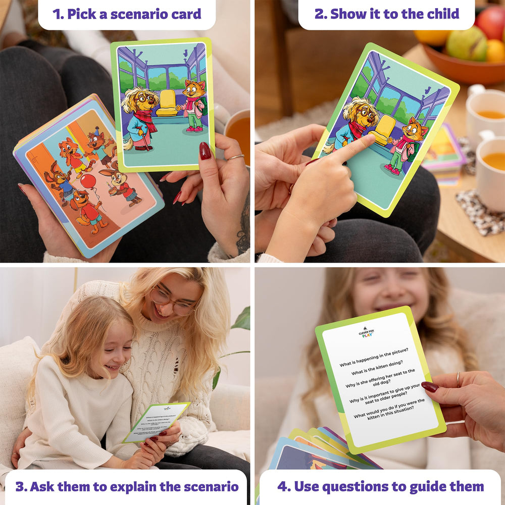 Clever Fox Play cultural inclusion card promoting diversity and empathy