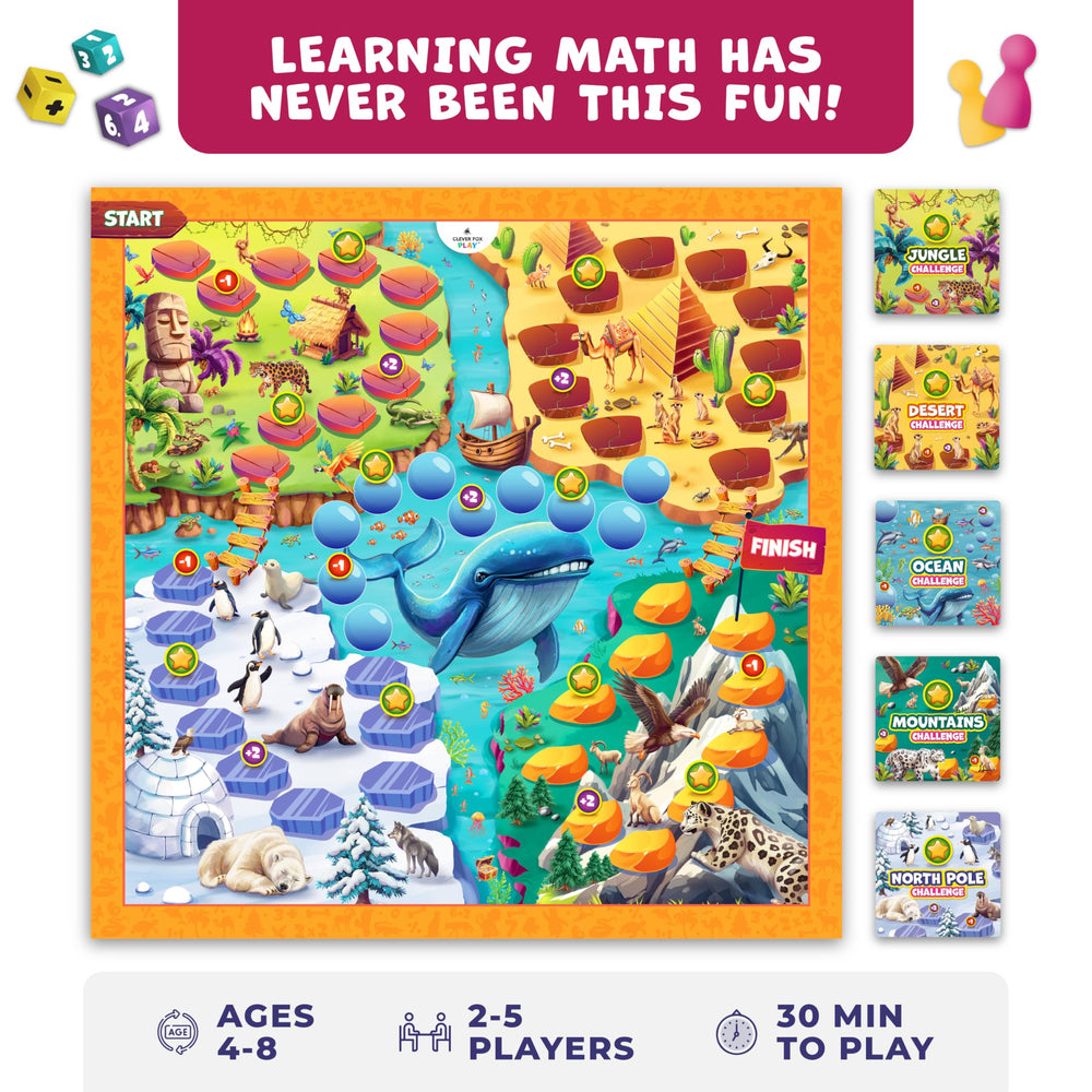Clever Fox Play Number Hunter number cards used for counting and number recognition.