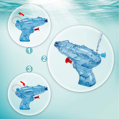 CLEVERZONE yellow mini water gun, quick-fill for spontaneous fun
