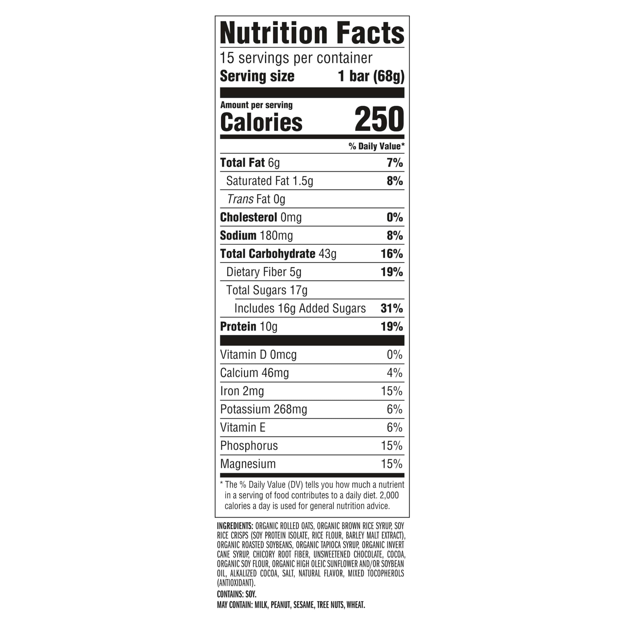 CLIF Bar Chocolate Brownie foil-pack closeup for convenient trail fueling.