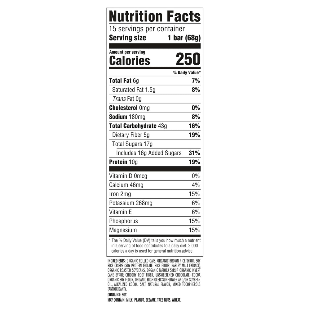 CLIF Bar Chocolate Brownie foil-pack closeup for convenient trail fueling.
