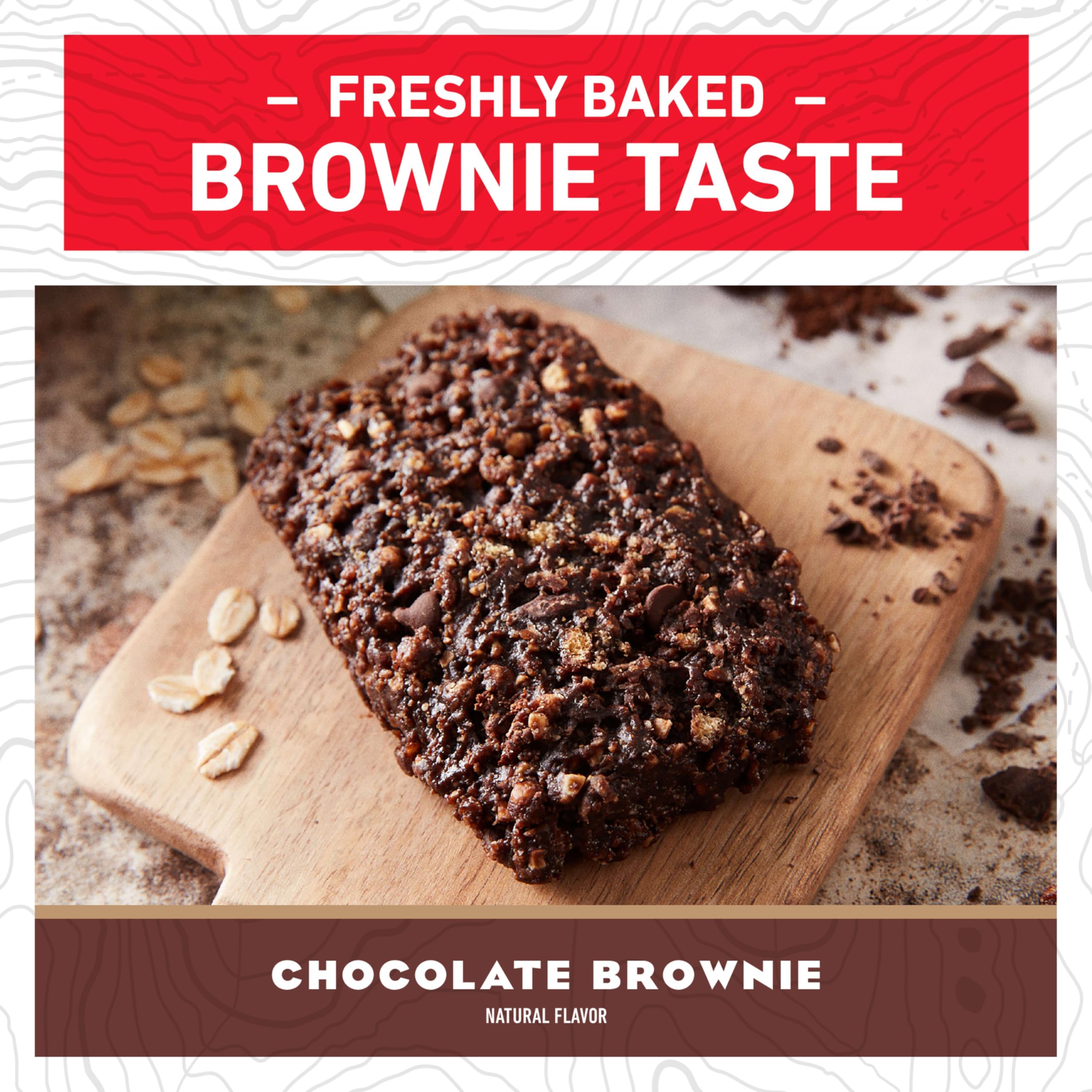 CLIF Bar Chocolate Brownie in backpack, convenient pre-workout fuel option.