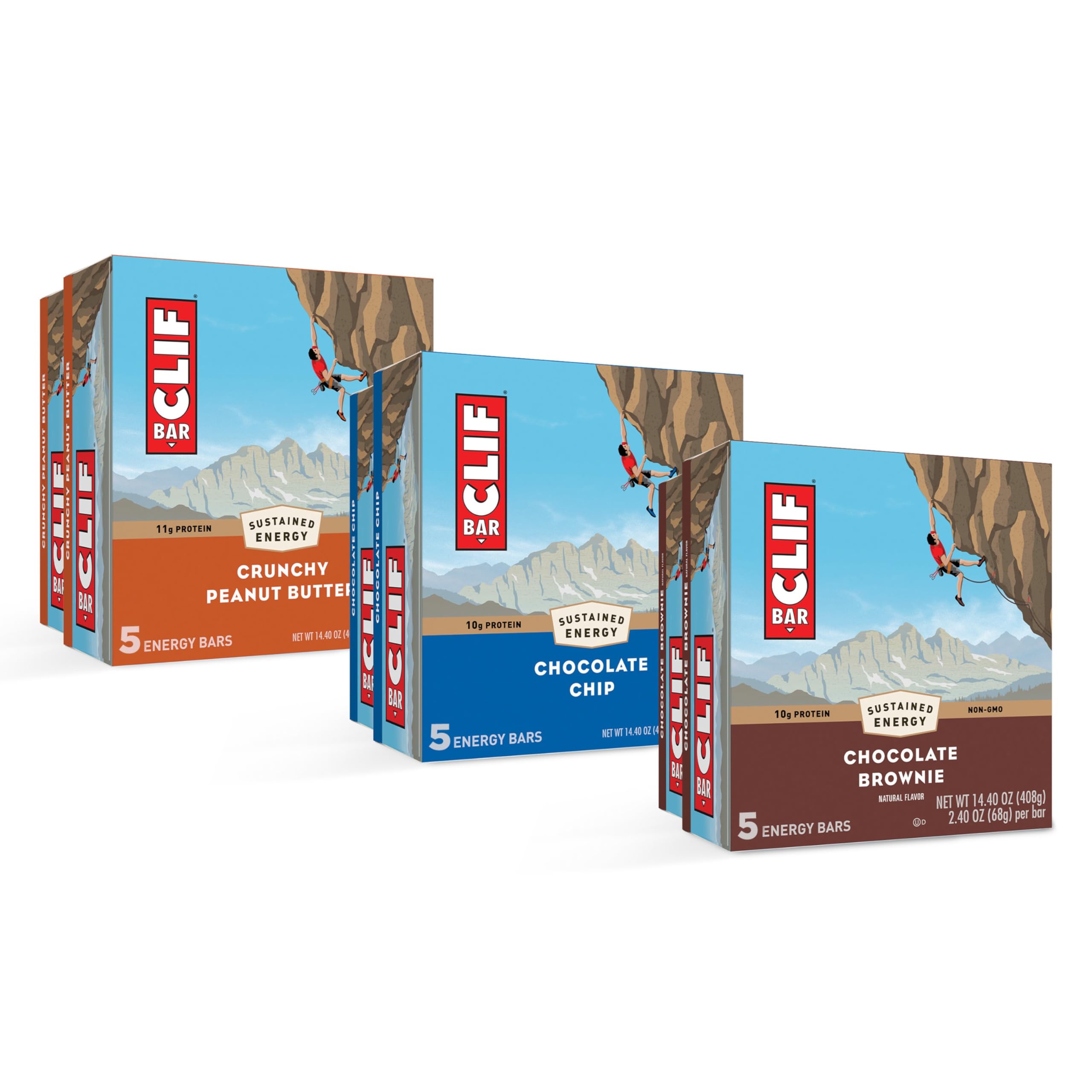 CLIF Bar energy chocolate chip image showing quick energy for workouts