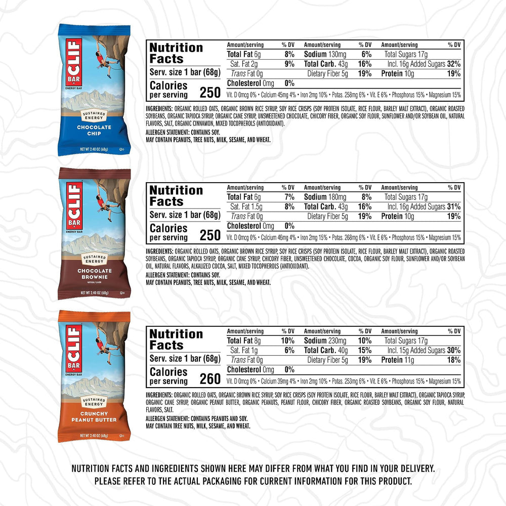 CLIF Bar energy Crunchy Peanut Butter image for sustained energy on trail runs