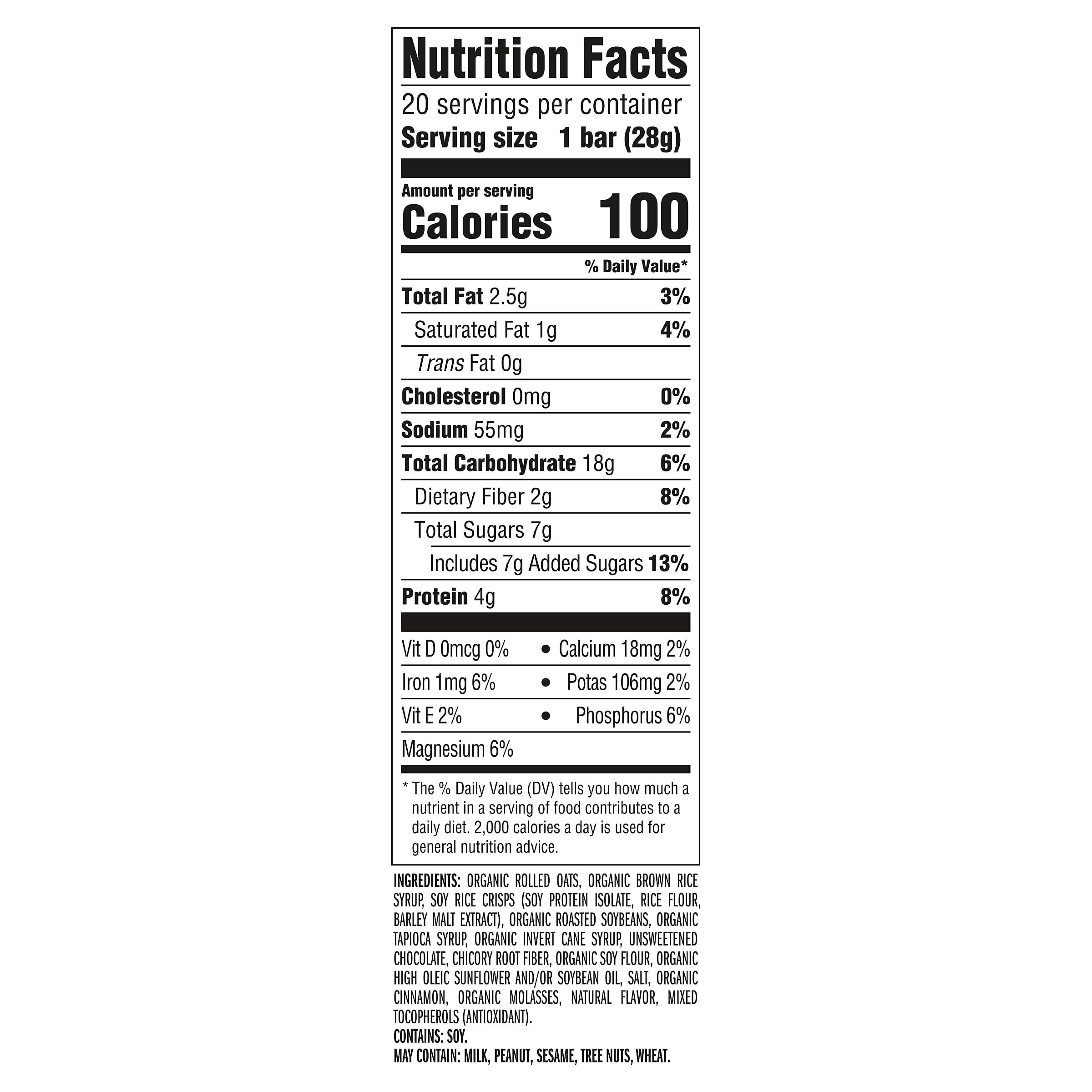 CLIF Bar Minis Chocolate Chip bar closeup, rich chocolate flavor and energy.