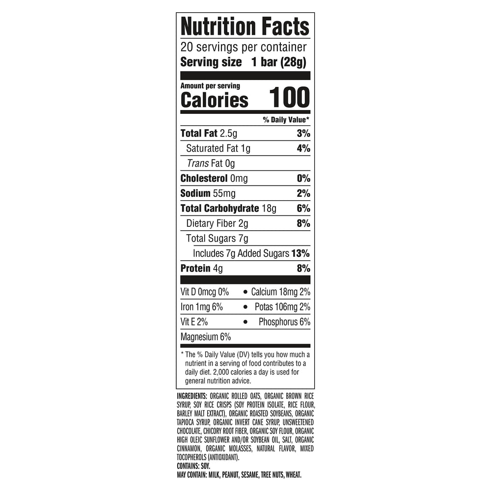 CLIF Bar Minis Chocolate Chip bar closeup, rich chocolate flavor and energy.
