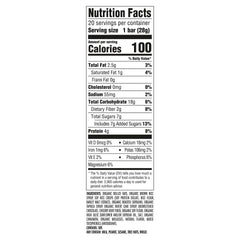 CLIF Bar Minis Chocolate Chip bar closeup, rich chocolate flavor and energy.