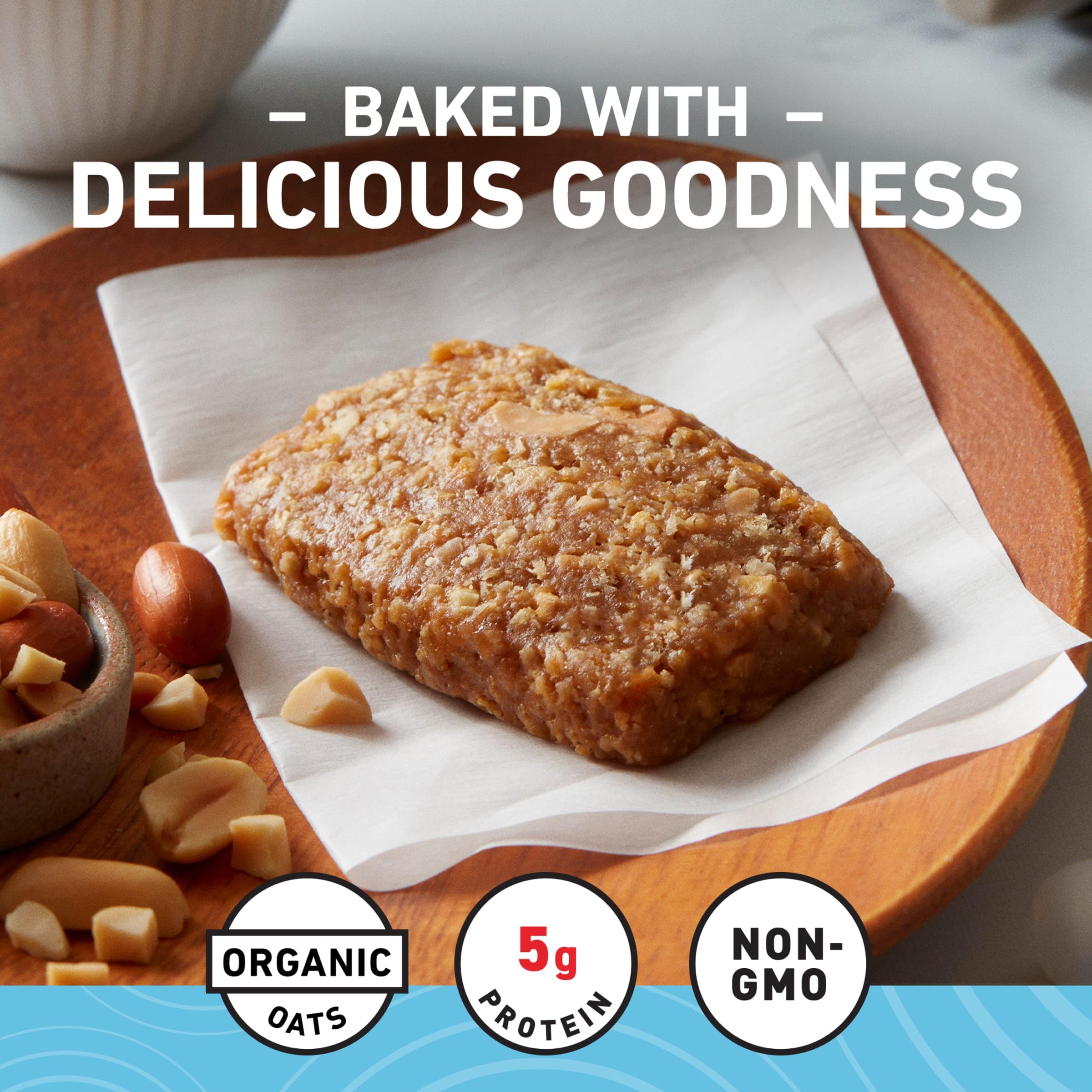 Visible peanut pieces in CLIF Bar Minis for a tasty crunch.