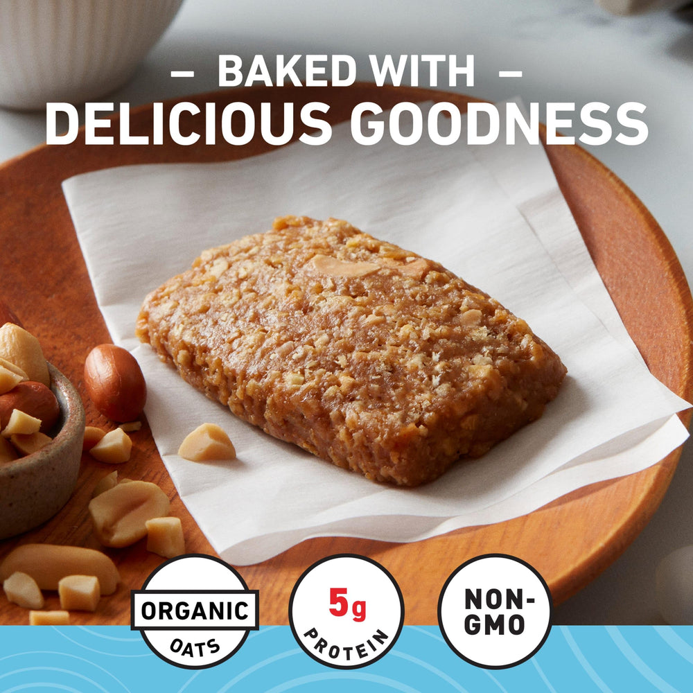 Visible peanut pieces in CLIF Bar Minis for a tasty crunch.