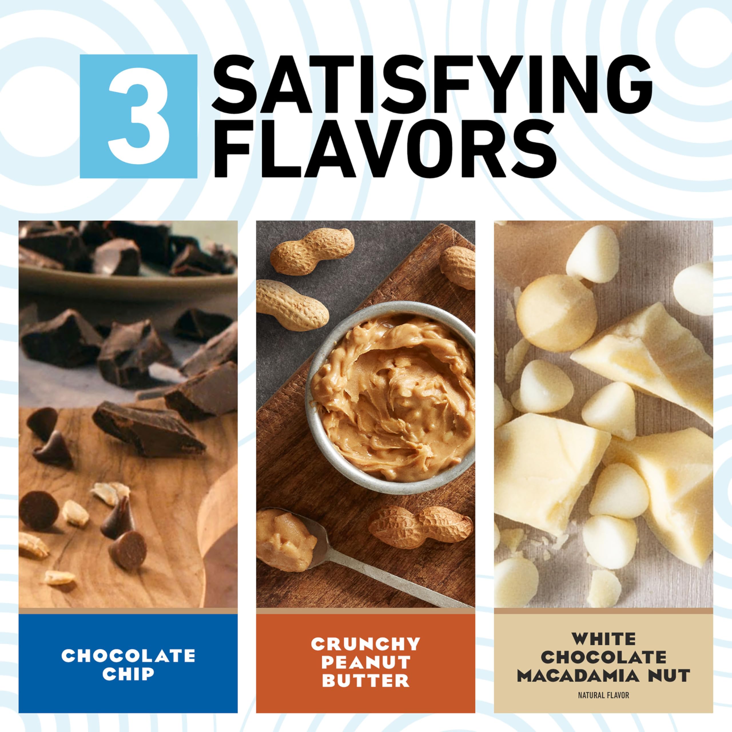 CLIF Bar Minis organic oats ingredients closeup.