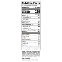 CLIF Bar White Chocolate Macadamia Nut bar packaging top shows non-GMO promise