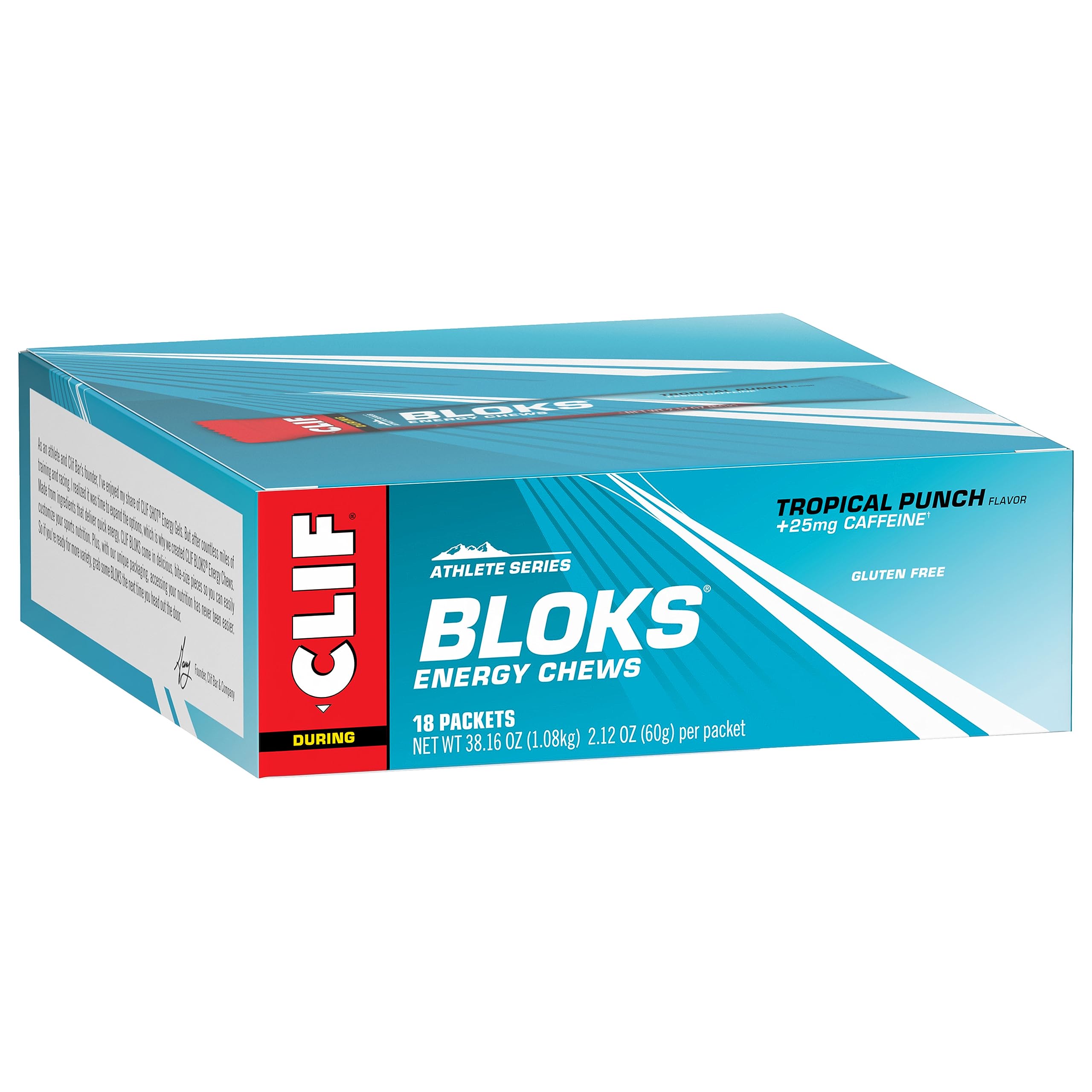 Endurance fueling with CLIF BLOKS Tropical Punch during cycling