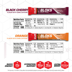 Packaging shows CLIF BLOKS variety pack for portable fueling on cycling adventures