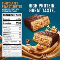 CLIF BUILDERS bar cross-section reveals crunchy texture and chocolatey flavor