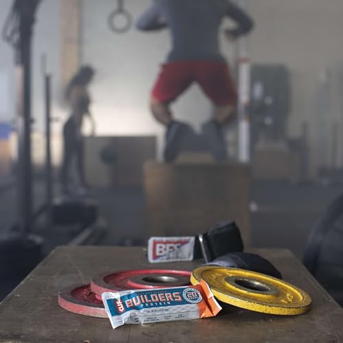 CLIF BUILDERS chocolate bar wrapped for easy snack.