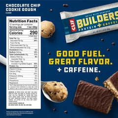 CLIF BUILDERS bar nutrition label highlights 20g protein and gluten-free ingredients for athletes.