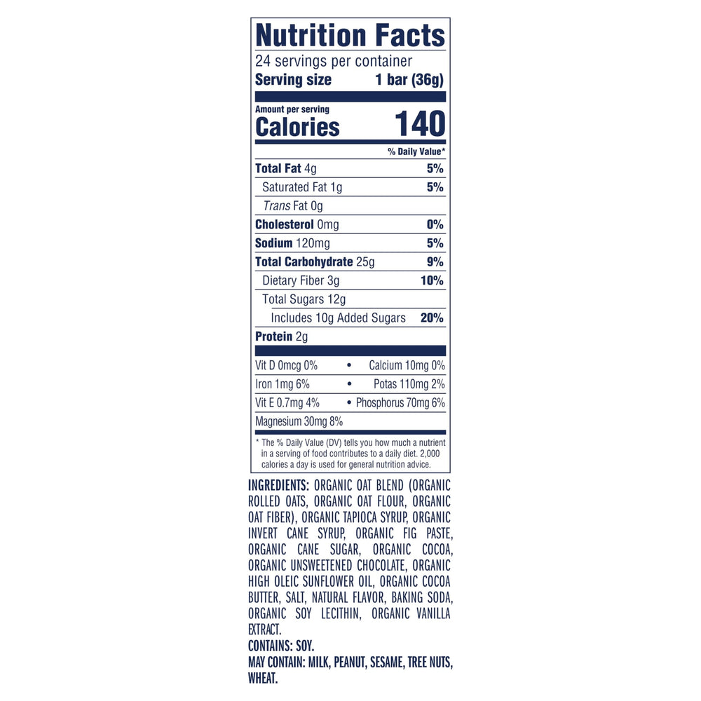 ZBar Chocolate Brownie bar closeup highlights chewy soft-baked texture for school snacks.